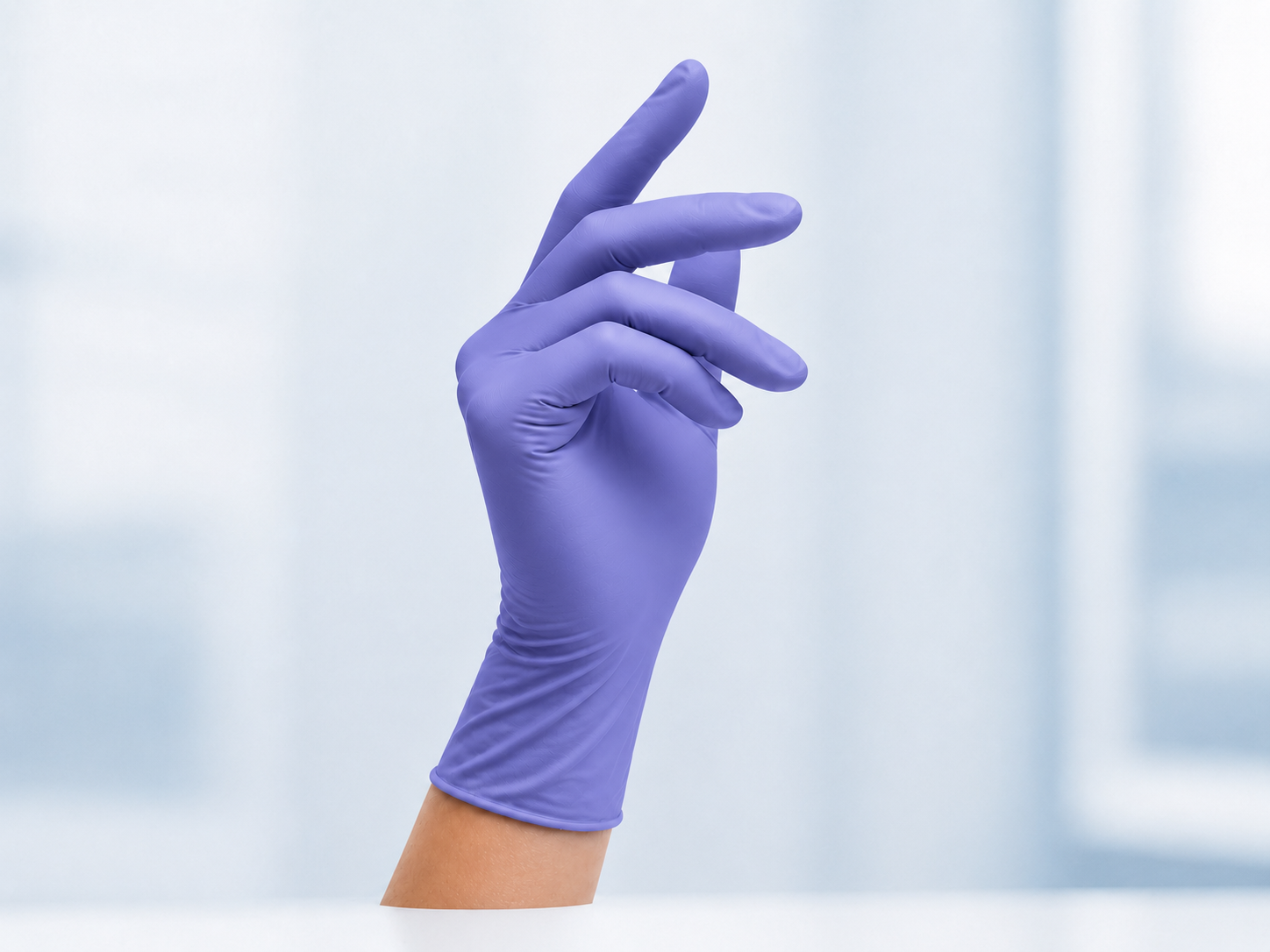 Blurple Powder-Free Nitrile Gloves product display