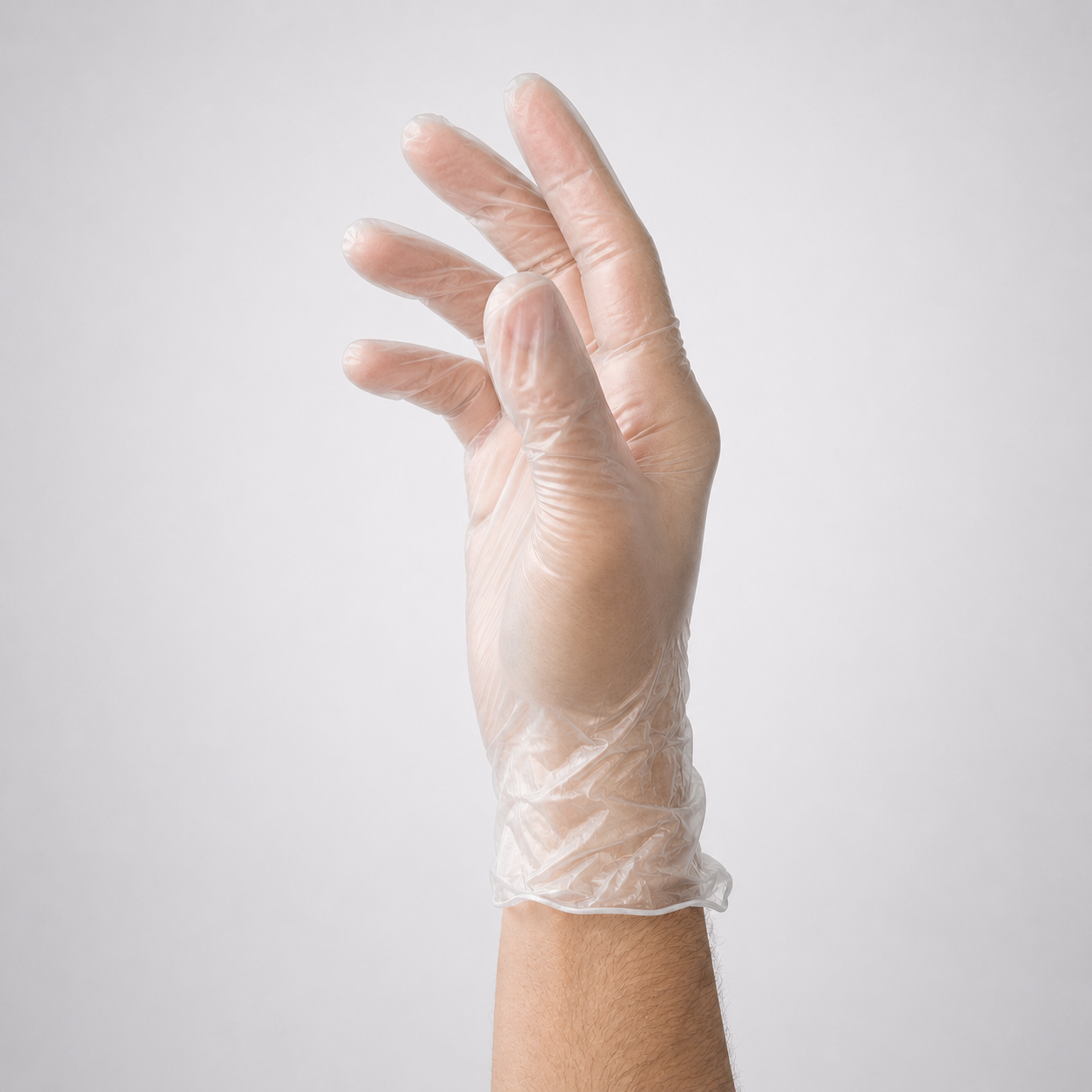 Economy Powder-Free Clear Vinyl Gloves product display