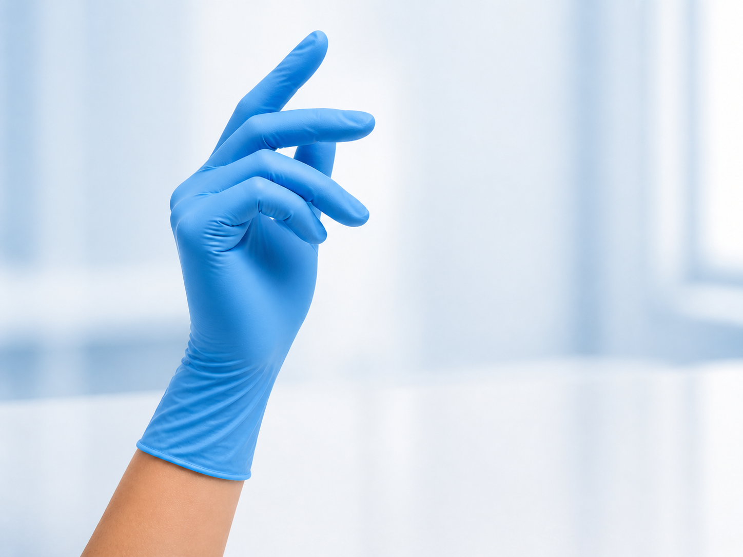 Superior Blue Powder-Free Nitrile Gloves box