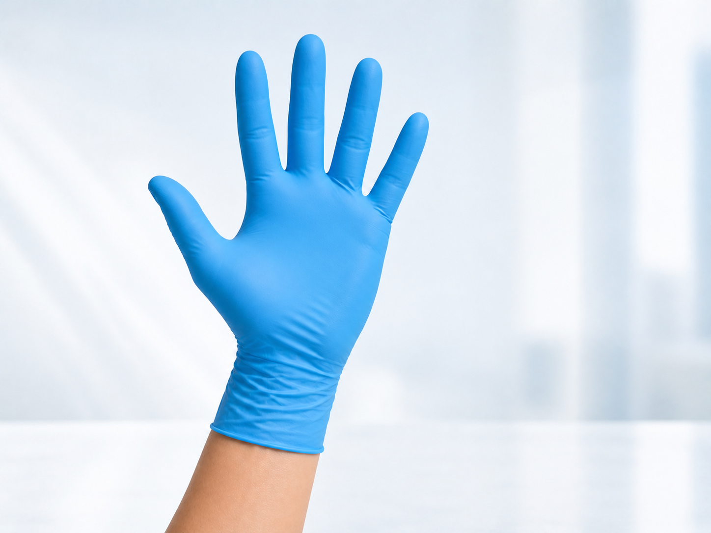 Open box of Superior Blue Powder-Free Nitrile Gloves thumbnail